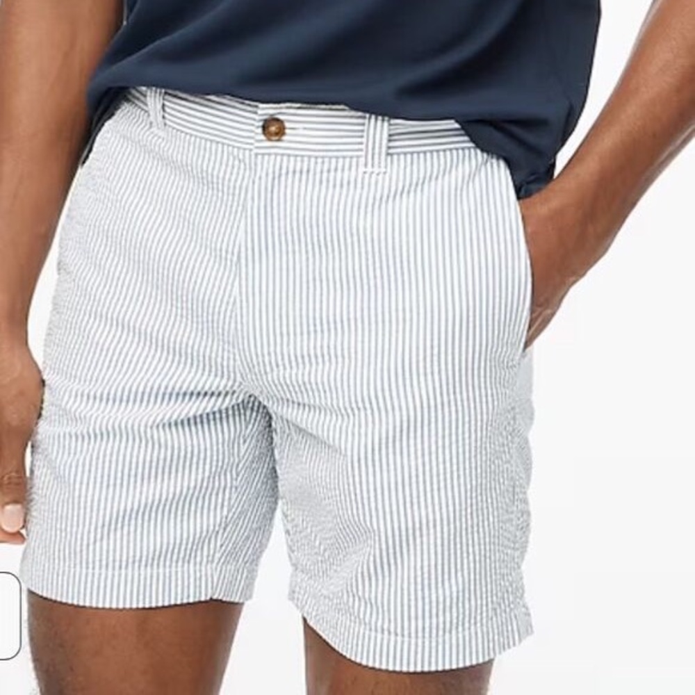 J.Crew 7" seersucker chino short - Picture 2 of 12